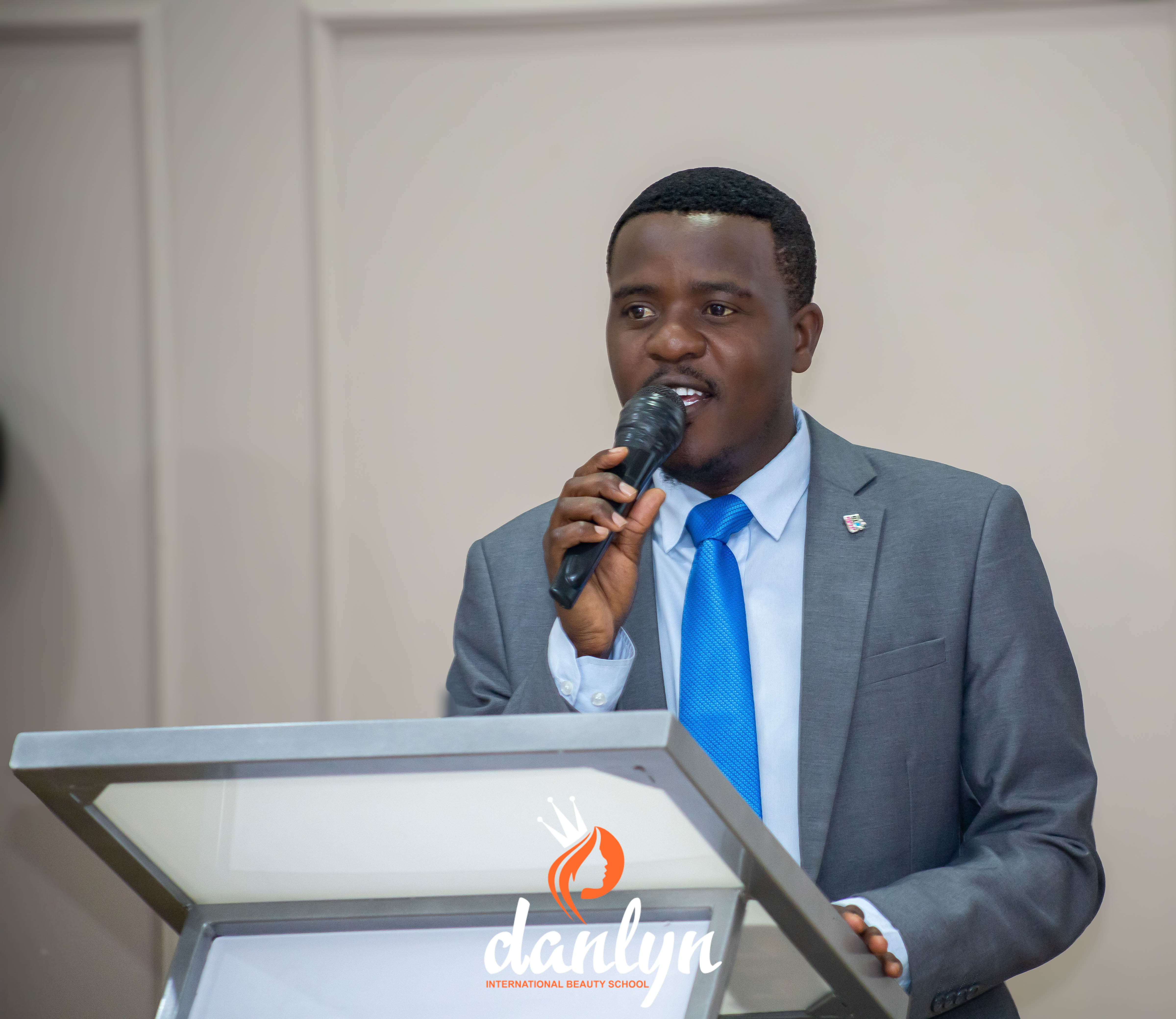 A Danlyn team member speaking at an event