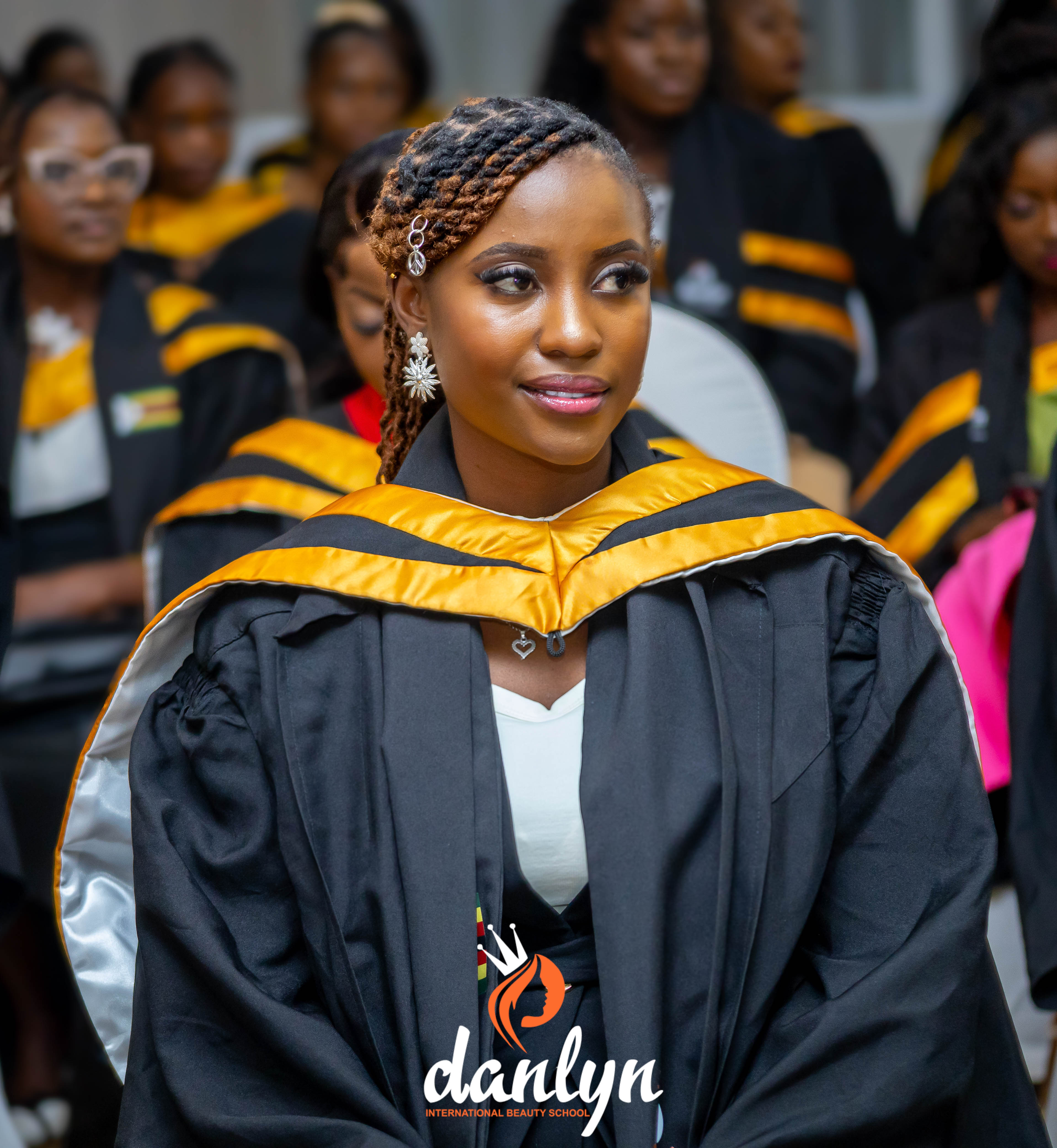 Danlyn graduate celebrating her achievement